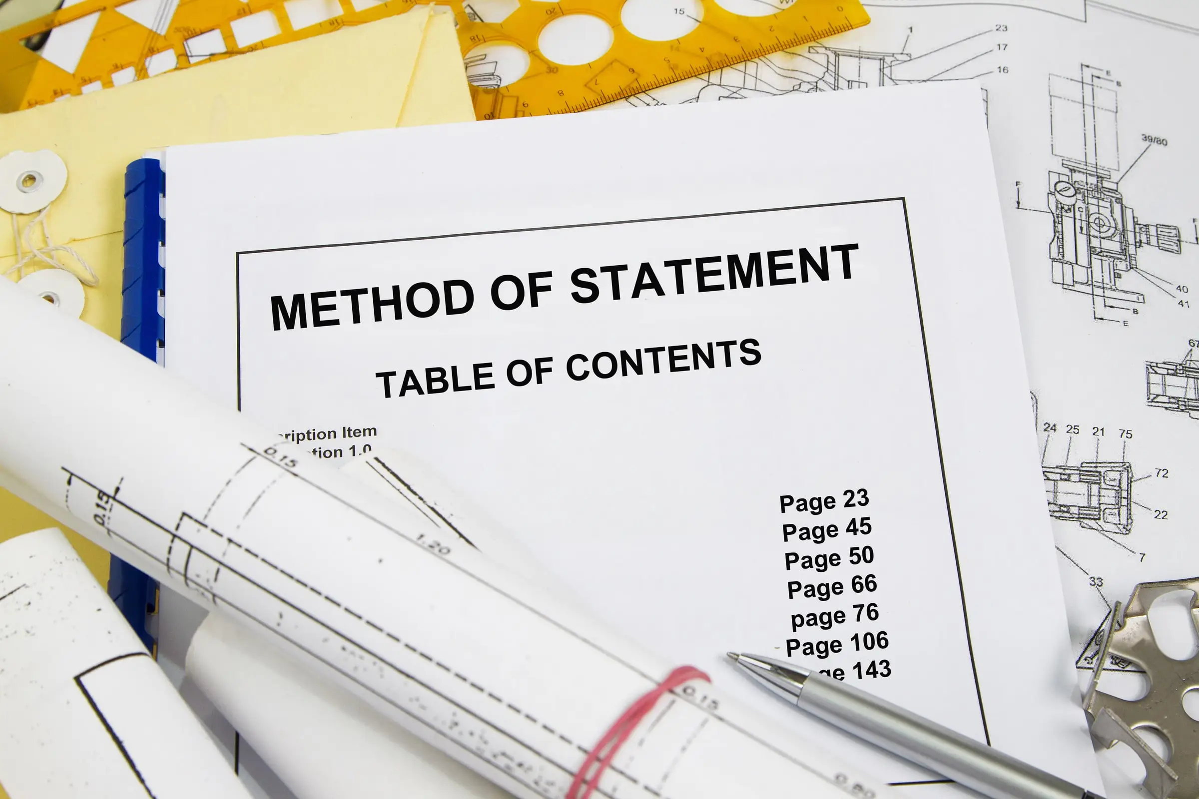 Method Statement mit technischen Zeichnungen