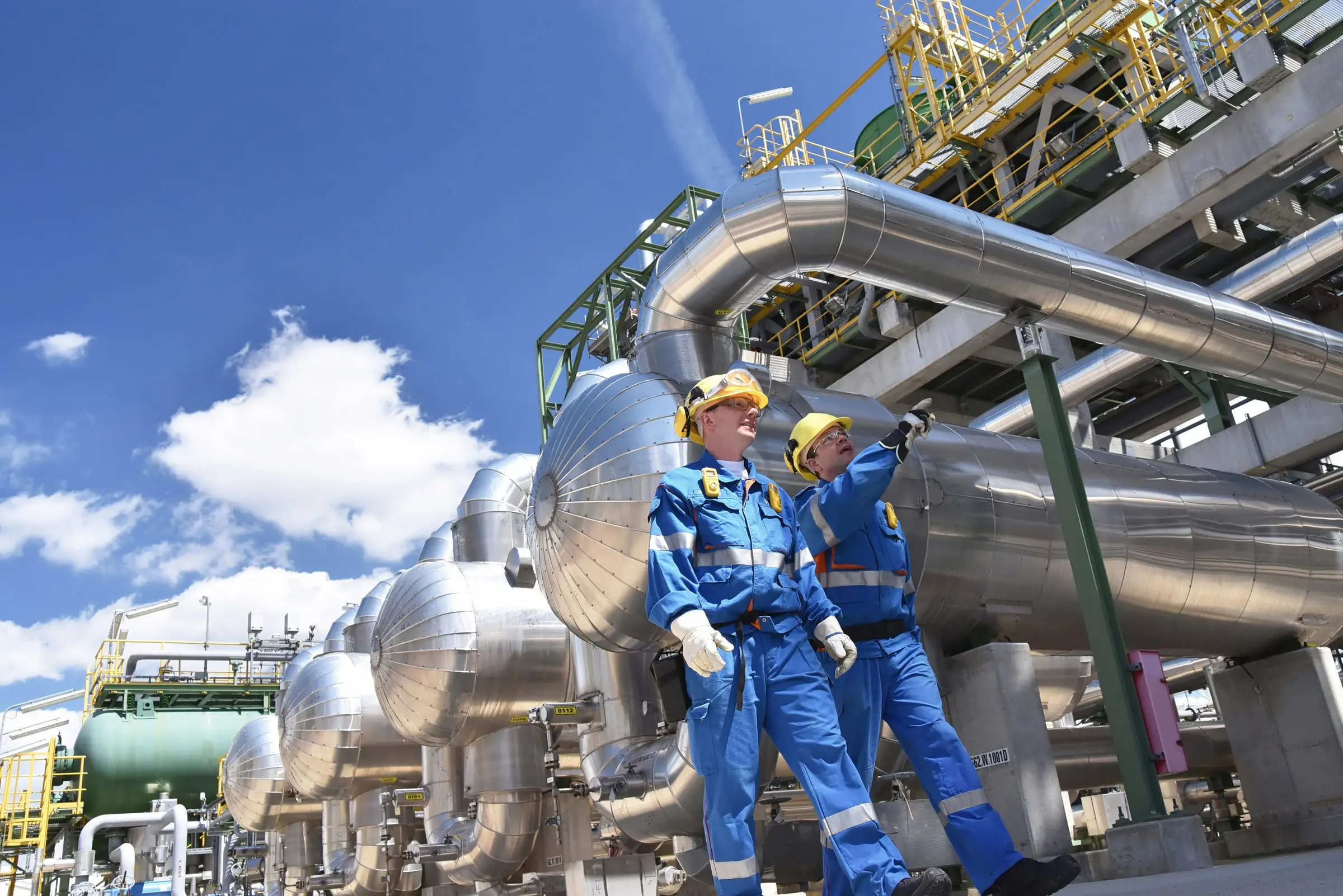 Technicians at a plant